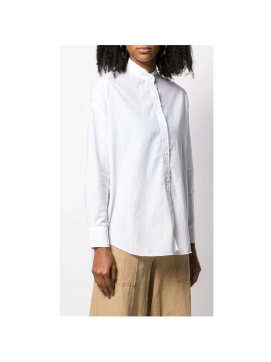 Vince Tops - Vince White Long-Sleeve Button Shirt Small Cotton Silk